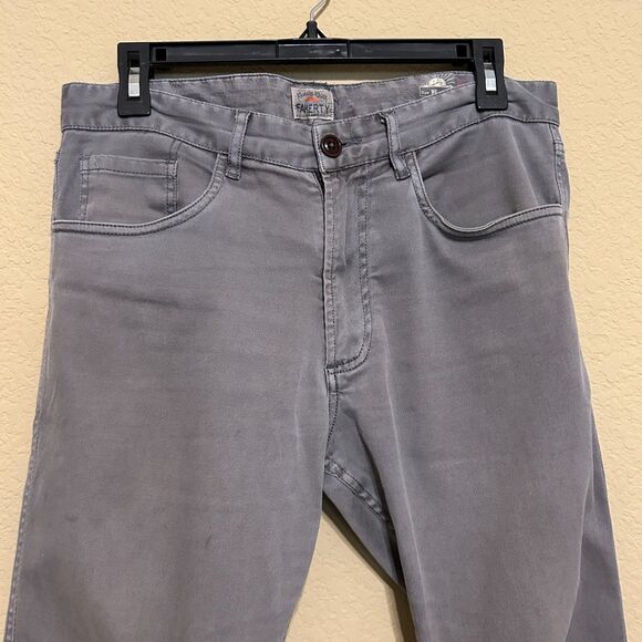 Faherty Jeans Mens Size 30 x 28 Gray Straight Leg Stretch Cotton Blend Casual - Picture 4 of 9